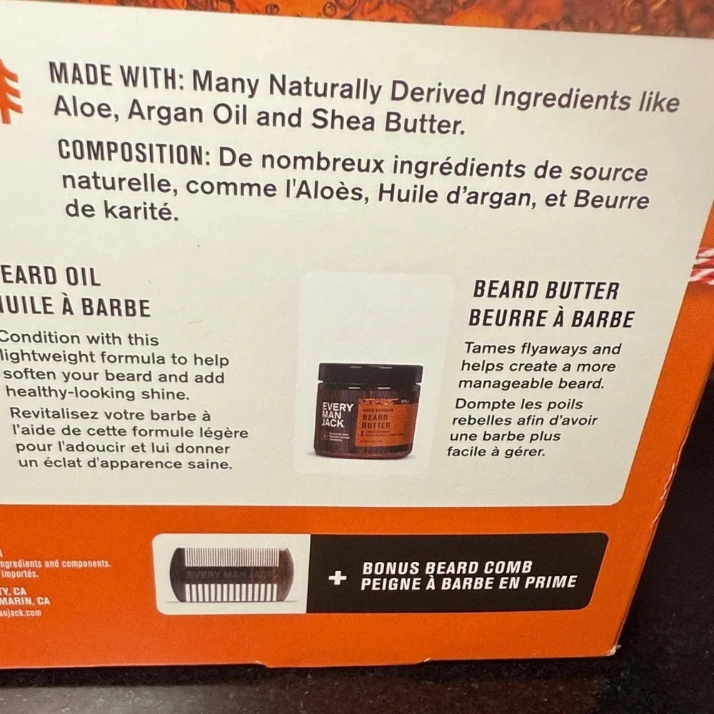 NEW! Every Man Jack Aged Bourbon Beard Grooming Collection Set